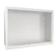 Półka wnękowa Wall Box 30 x 20 x 10 cm biała stal nierdzewna z kołnierzem
